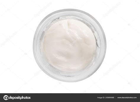 White Face Cream Glass Jar Isolated White — Stock Photo © Tarzhanova