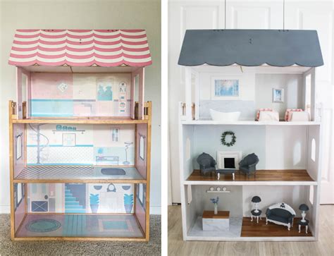 Doll house makeover & DIY Barbie furniture – House Mix