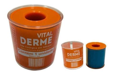 Fita Cir Rgica Em Silicone Cm X Mt Vital Derme Parcelamento Sem Juros