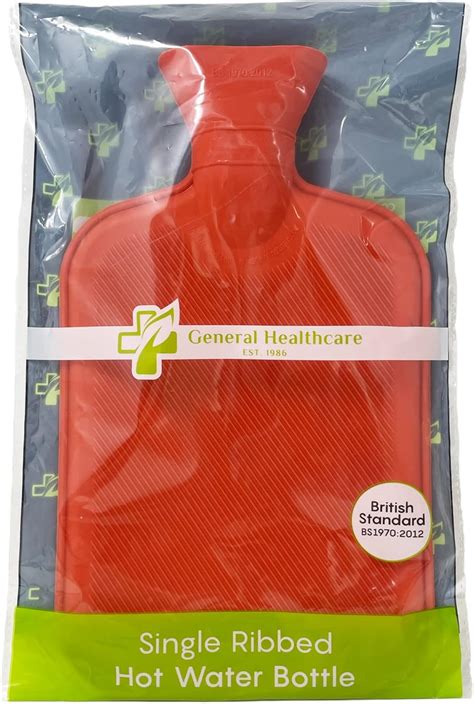 General Healthcare Hot Water Bottle Ribbed On One Side Litre Amazon Co Uk Health