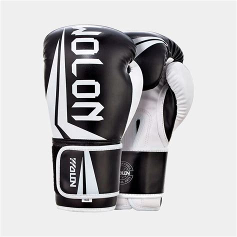 Guantes De Boxeo Wolon Challenger Negro Blanco MMA Espartano