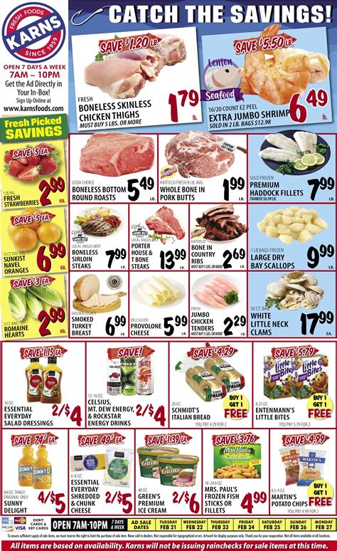 Karns Quality Foods Ad Circular Rabato