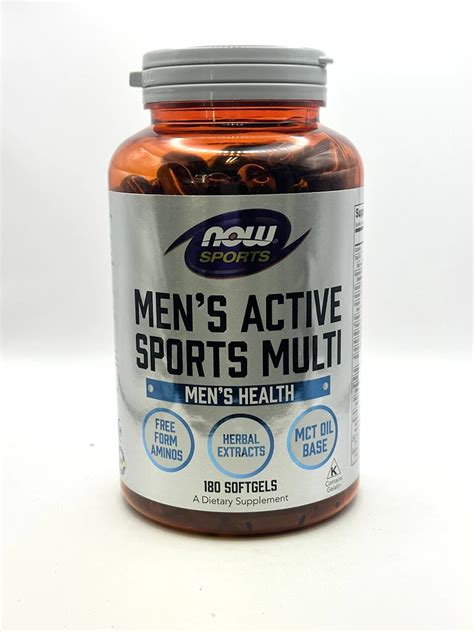 NOW - Men's Active Sports Multi 180 Softgels - G&W Herbs
