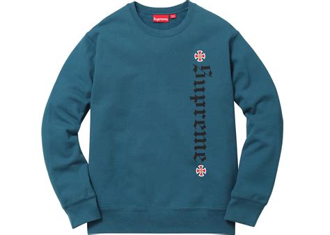 Supreme Independent Fuck The Rest Crewneck Dark Slate StockX News