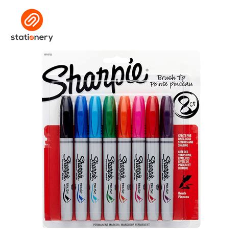 Sharpie Brush Tip Permanent Markers Sm Stationery