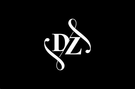 DZ Monogram logo Design V6 By Vectorseller | TheHungryJPEG