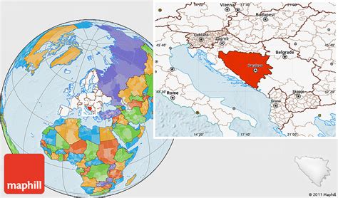 Bosnia Location On World Map
