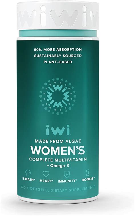 Iwi Womens Multivitamin With Essential Nutrients Vegan 60 Softgels