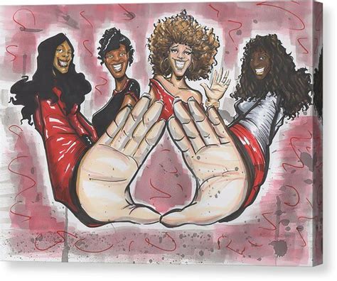 Delta Sigma Theta Sorority Inc Canvas Print By Tu Kwon Thomas All Canvas Prints Are