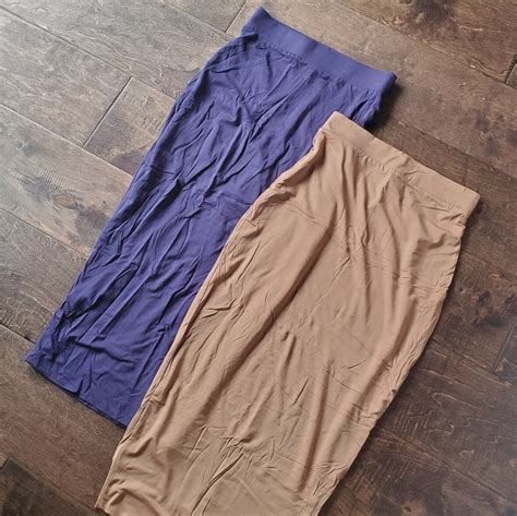 Pair Naked Wardrobe Bodycon Midi Skirts Nude Navy S Gem