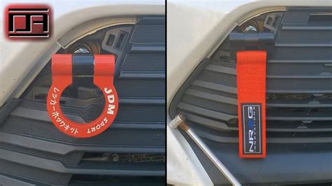 Jdm Sport Steel Tow Hook And Nrg Steel Nylon Tow Strap Install Scion