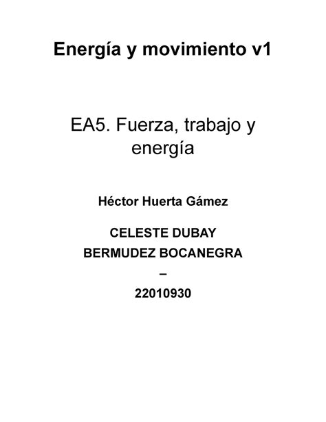 EA5 Fuerza trabajo y energía Celeste Dubay Bermudez Bocanegra