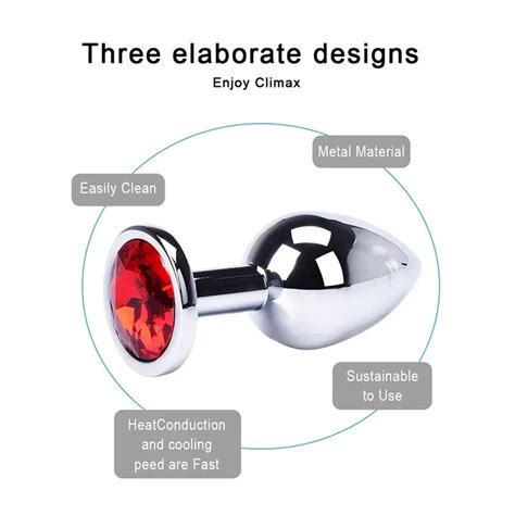 Metal Anal Toy Butt Plug Stimulating Sex Toy For Men Women