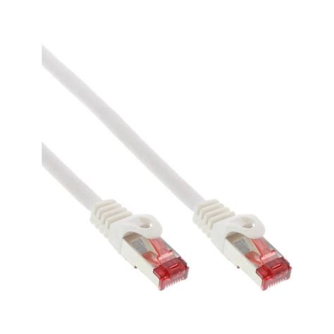 C Ble R Seau En Ligne S Ftp Pimf Cat 6 250mhz Pvc Cca Blanc 1m Leroy