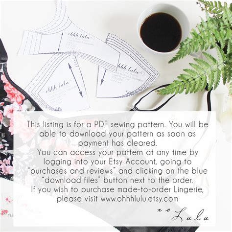 Lingerie Panties Sewing Pattern Ohhh Lulu Grace Hipster Etsy Australia