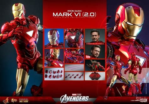 Hot Toys The Avengers Iron Man Mark VI Ver Figure MMS D