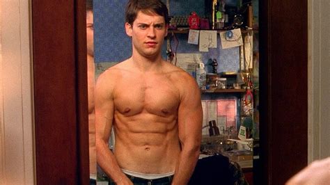 The Story Behind Tobey Maguire S First Spider Man Suit How Half Naked Bodybuilders And A