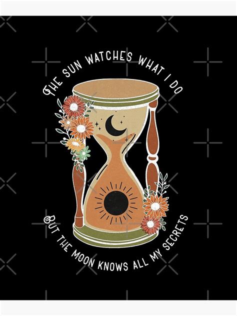 Mystical Hourglass Sun And Moon Witchy Poster For Sale By Ravenvine Redbubble