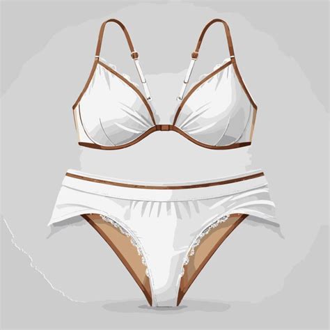 Vector De Bikini Sur Un Fond Blanc Vecteur Premium