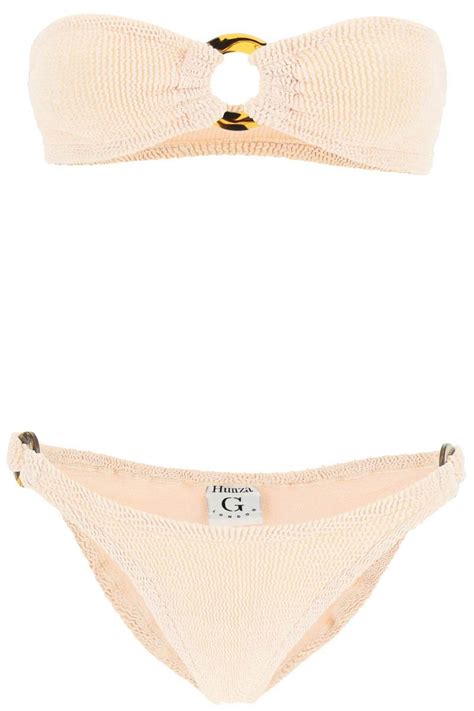 Buy Hunza G Gloria Bikini Set Beige At 14 Off Editorialist