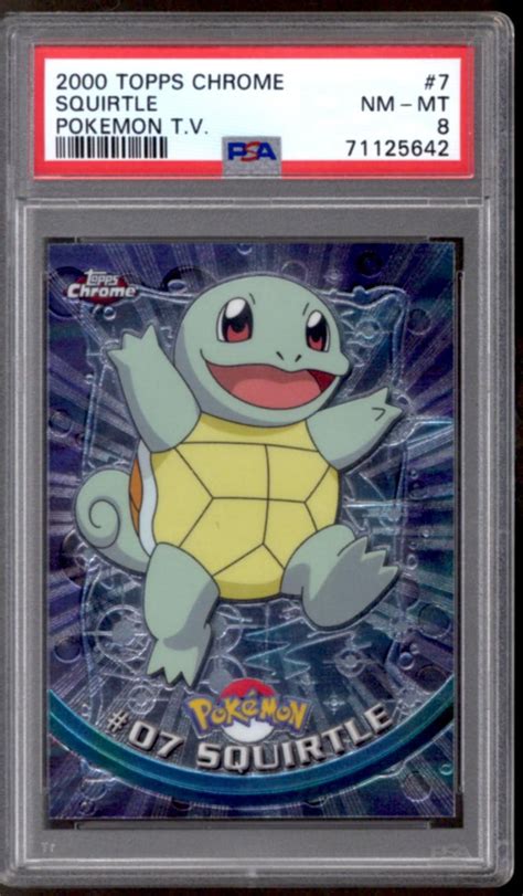 Pokemon Topps Chrome Squirtle 7 Psa 8 Da Card World