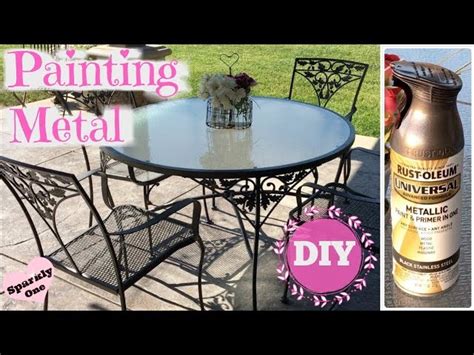 How To Repaint A Metal Outdoor Table Outdoor Lighting Ideas