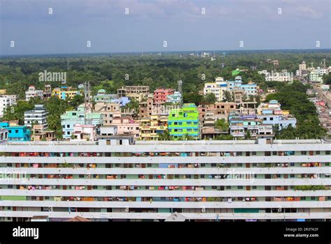 Urbanization. Aerial view of Chowmuhani Noakhali, Bangladesh Different ...