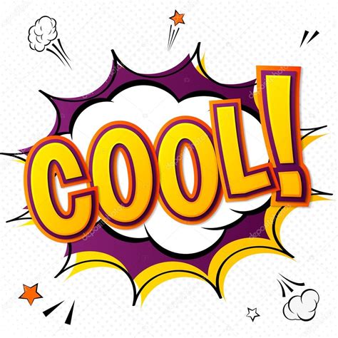 Cool Vector Comic Book Speech Bubble Explosion Pop Art Style