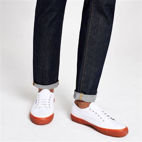 Superga Canvas Superga White Gum Sole Runner Trainers for Men - Lyst