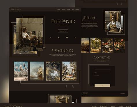 landing page   artist website design  behance