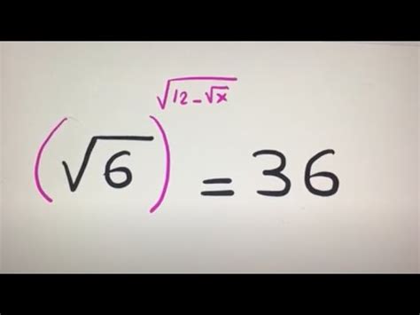 Equation With Nested Radicals Youtube