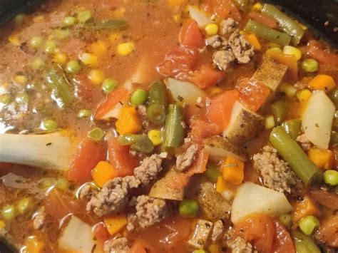 Classic Beef Vegetable Soup Grandmas Recipes