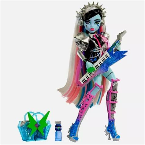 Monster High Muñeca Amped Up Frankie Stein Rockstar Envío gratis