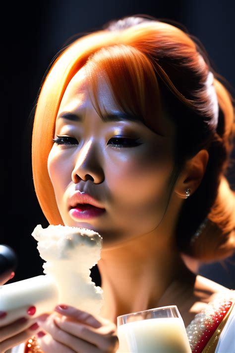 Lexica - Eiko Koike swallowing white stuff