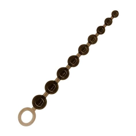 Plug Anal Long En Silicone Pour Adulte 10 Boules Perles Anales