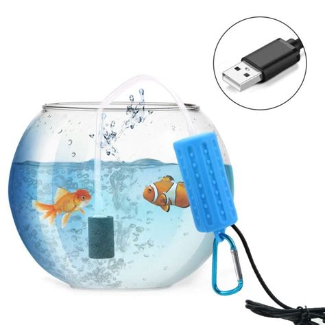 Fmsrzx Mini Aquarium Oxygen Air Pump Usb Portable Oxygen Aerator Fish