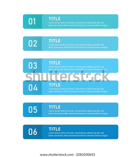 step process infographic blue color stock vector royalty
