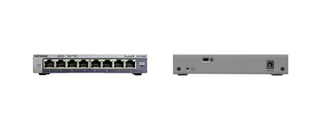 NETGEAR GS108E 8-PORT GIGABIT SMART MANAGED PLUS DESKTOP SWITCH
