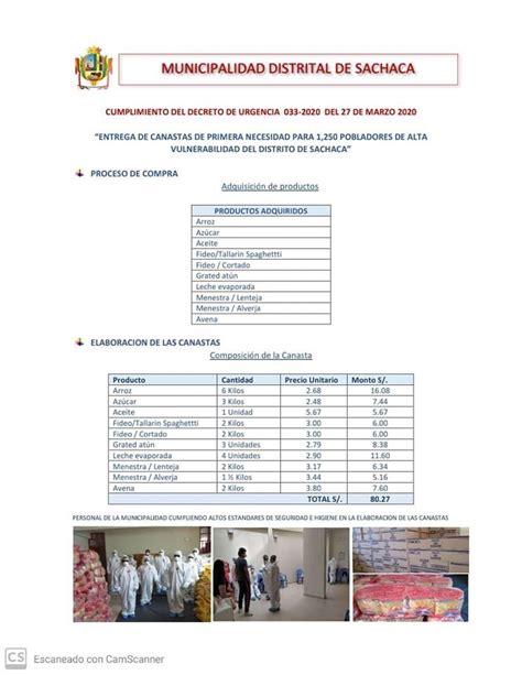 Se Inici La Distribuci N De Canasta Familiares En El Distrito De