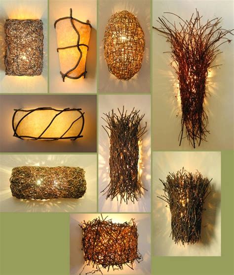 KUFER z artystycznym rękodziełem : Lampy z gałęzi - INSPIRACJE
