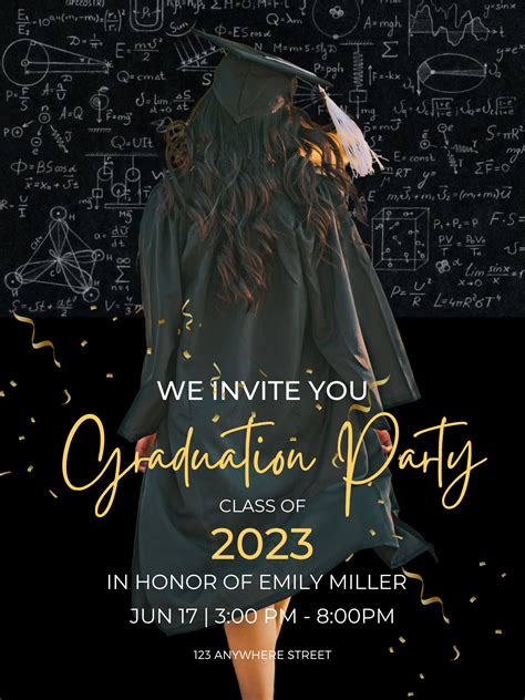 Graduation Party Invitation, Digital Invitation, Instant Download ...