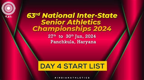 Rd National Inter State Senior Athletics Championships Day