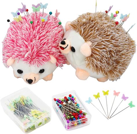 amazoncom hedgehog pin cushion  pins set include  pcs cute pin