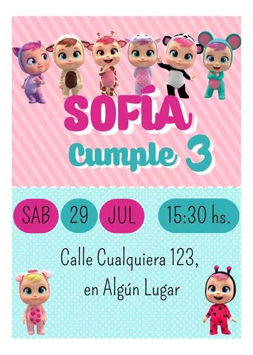 Invitaci N Digital Interactiva Personalizada Beb S Llorones En Venta En