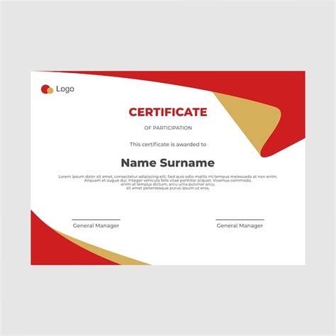Premium Vector Vector Award Certificate Template Can Be Used For