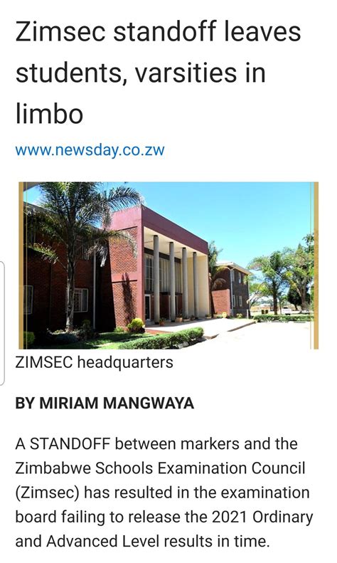 Prof Jonathan Moyo On Twitter Zimsec Fails To Mark Exams And Release Results For 2021 O And A