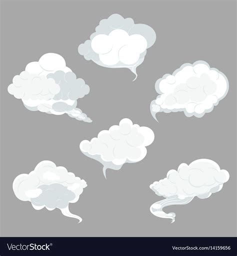 Sky clouds set Royalty Free Vector Image - VectorStock