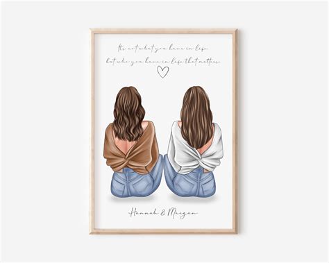 Personalised Best Friend Print Best Friend Gift Friendship Etsy Australia