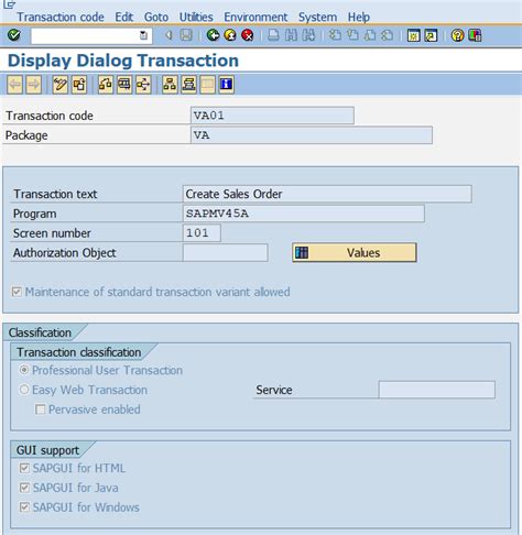 Find Transaction Code And Its Respective Program Using SAP Table TSTC