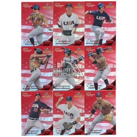 2013 Panini Certified USA Baseball Champions Red 499 Assorted 35 Count